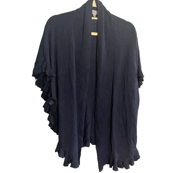 Joseph A Wrap with Ruffles and Button Sides Sz M - Picture 1 of 4